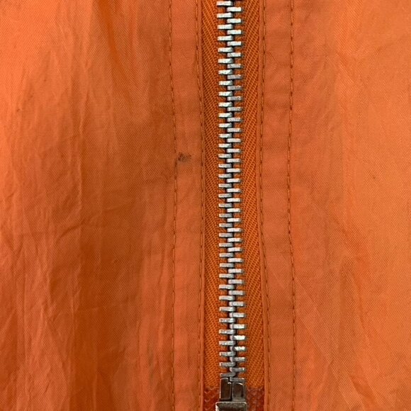 Diane von Furstenberg The Color Authority Orange 100% Nylon Lightweight Jacket M - Picture 15 of 16